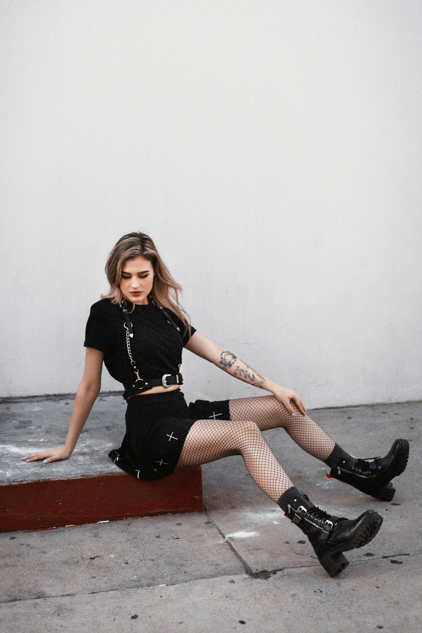The ‘Sharpshooter’ Western Goth Chain Harness (XS- 5XL)