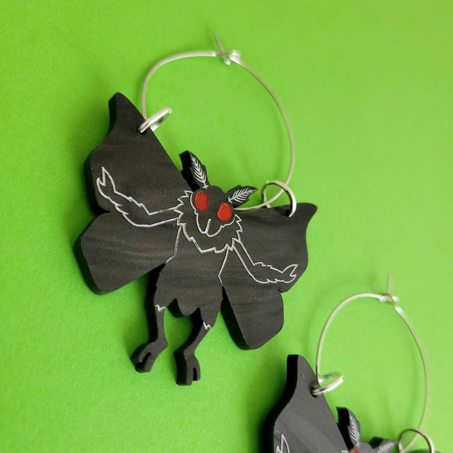 Mothman Earrings