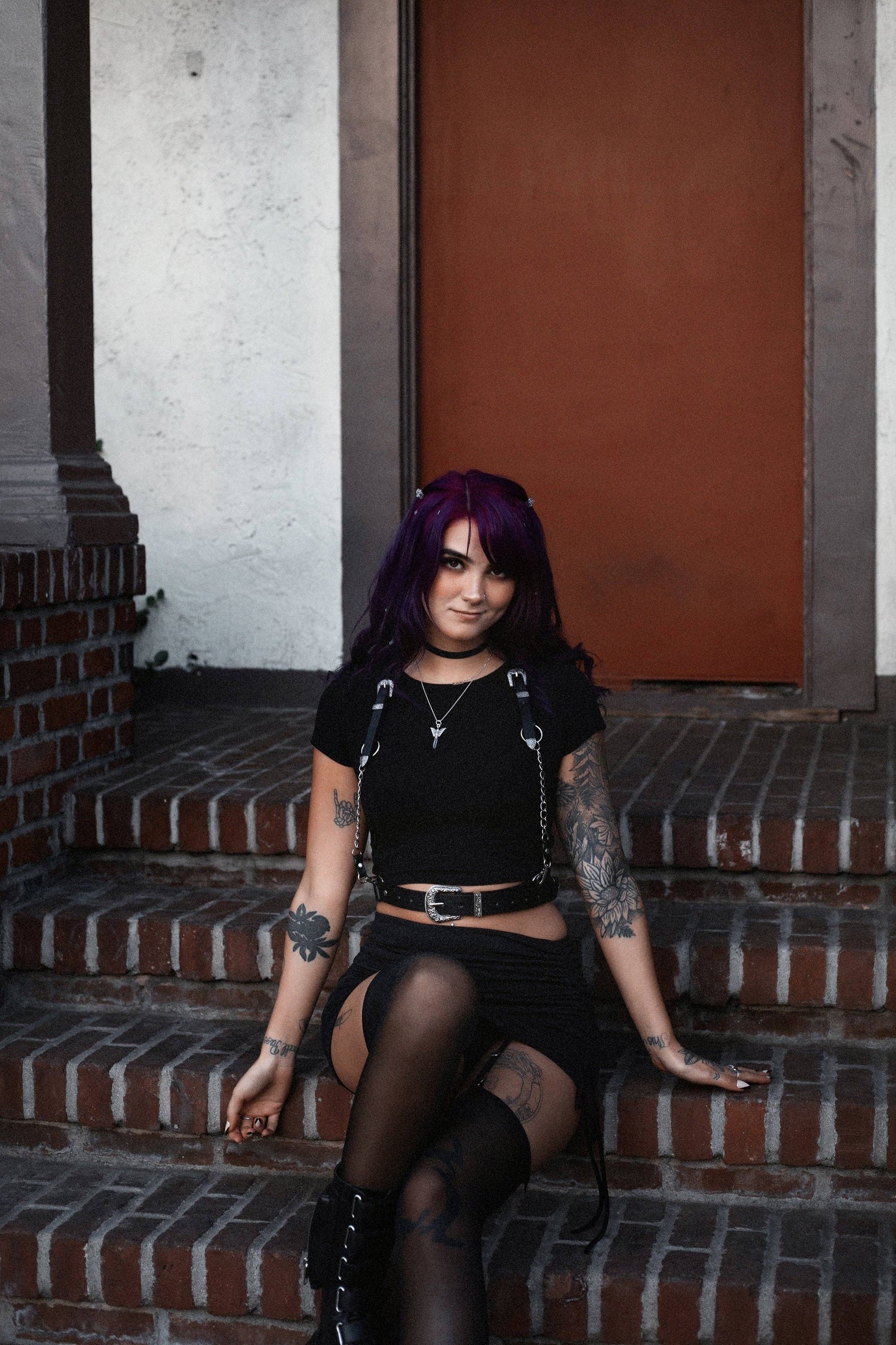 The ‘Sharpshooter’ Western Goth Chain Harness (XS- 5XL)