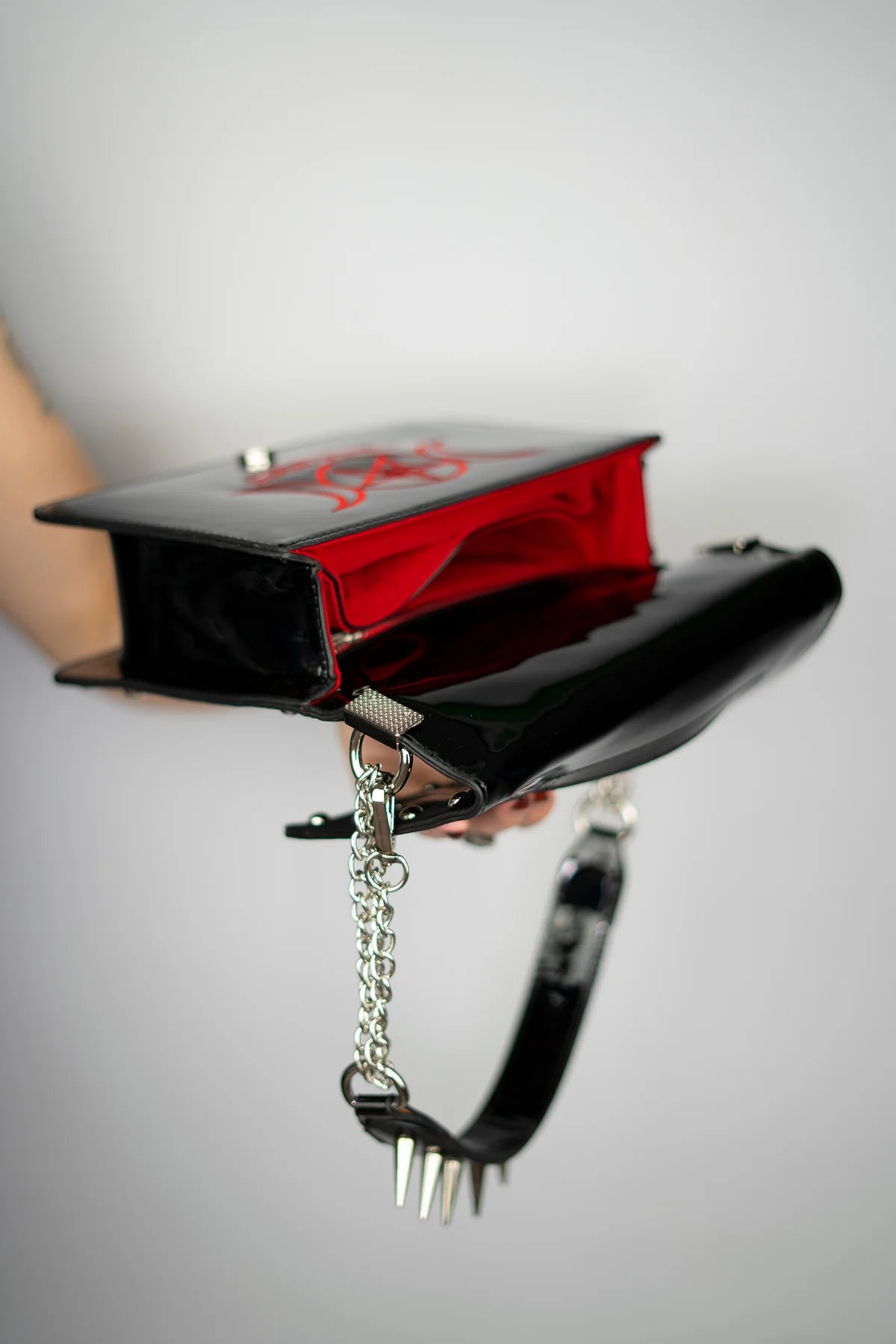 The Little Devil Spiked Handbag (Red)
