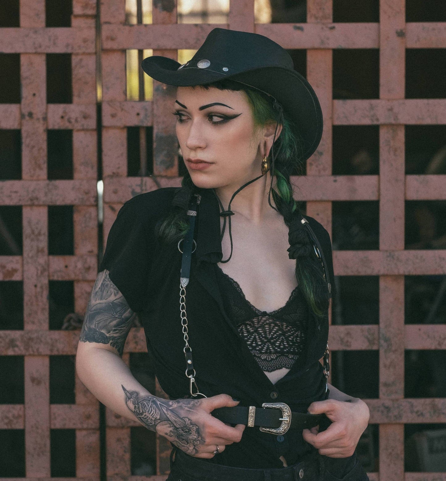 The ‘Sharpshooter’ Western Goth Chain Harness (XS- 5XL)