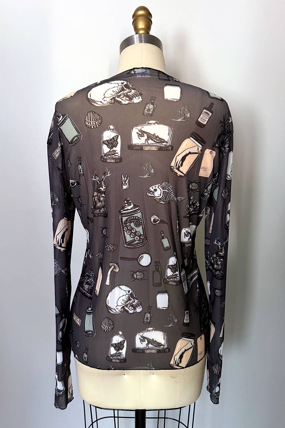 Rare Specimens Oddities Long Sleeve Mesh Top (S - 3XL)