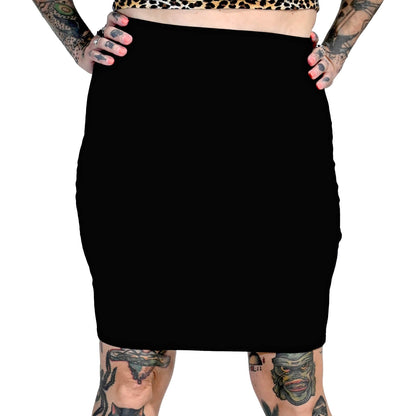 Black Midi Skirt by Sourpuss (XS - 3XL)
