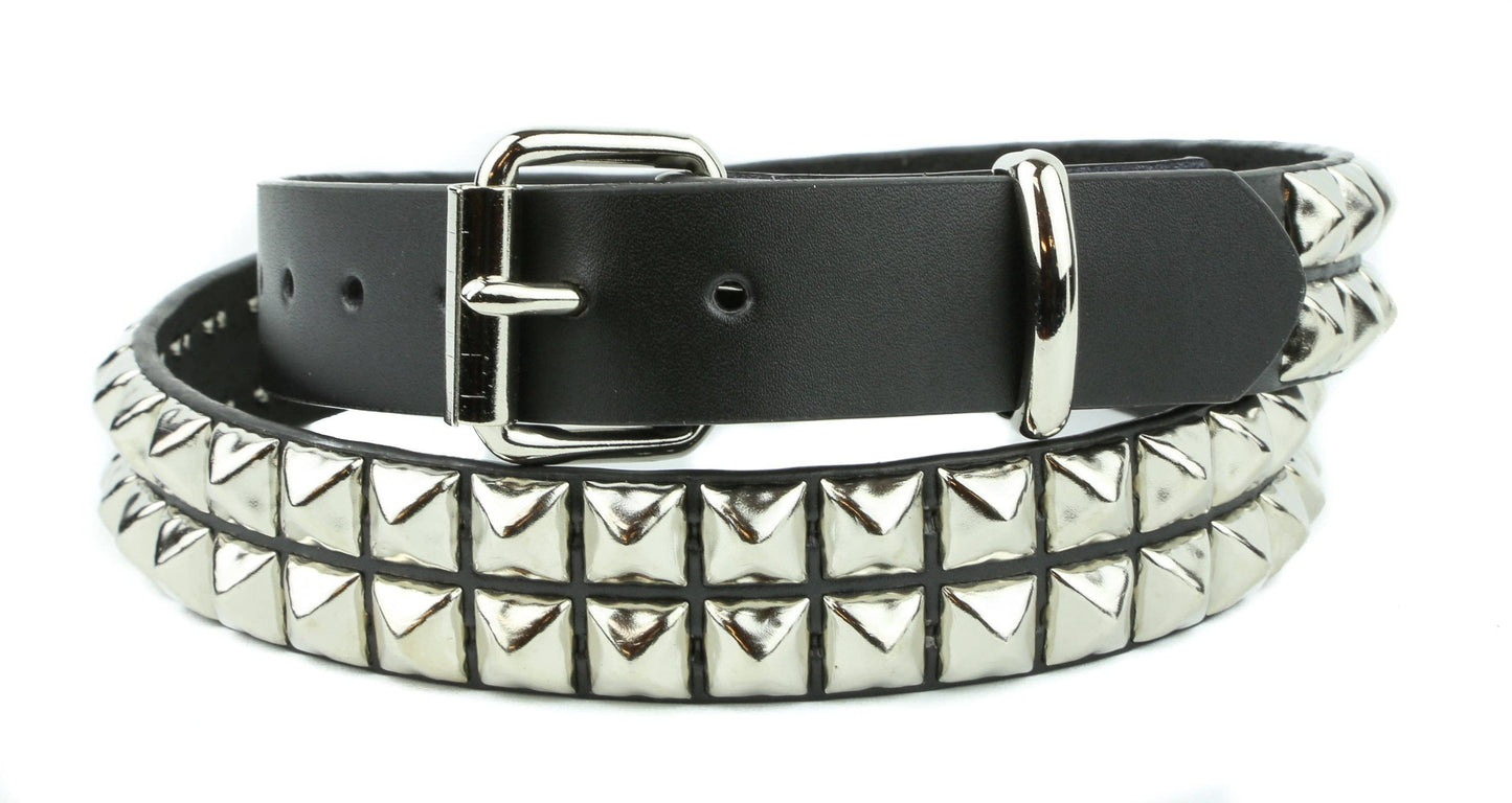 Pyramid Stud Leather Belt (Small - 3XL)