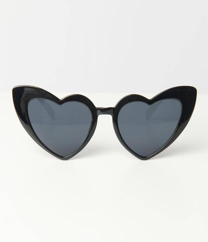 Black Heart Sunglasses by Unique Vintage