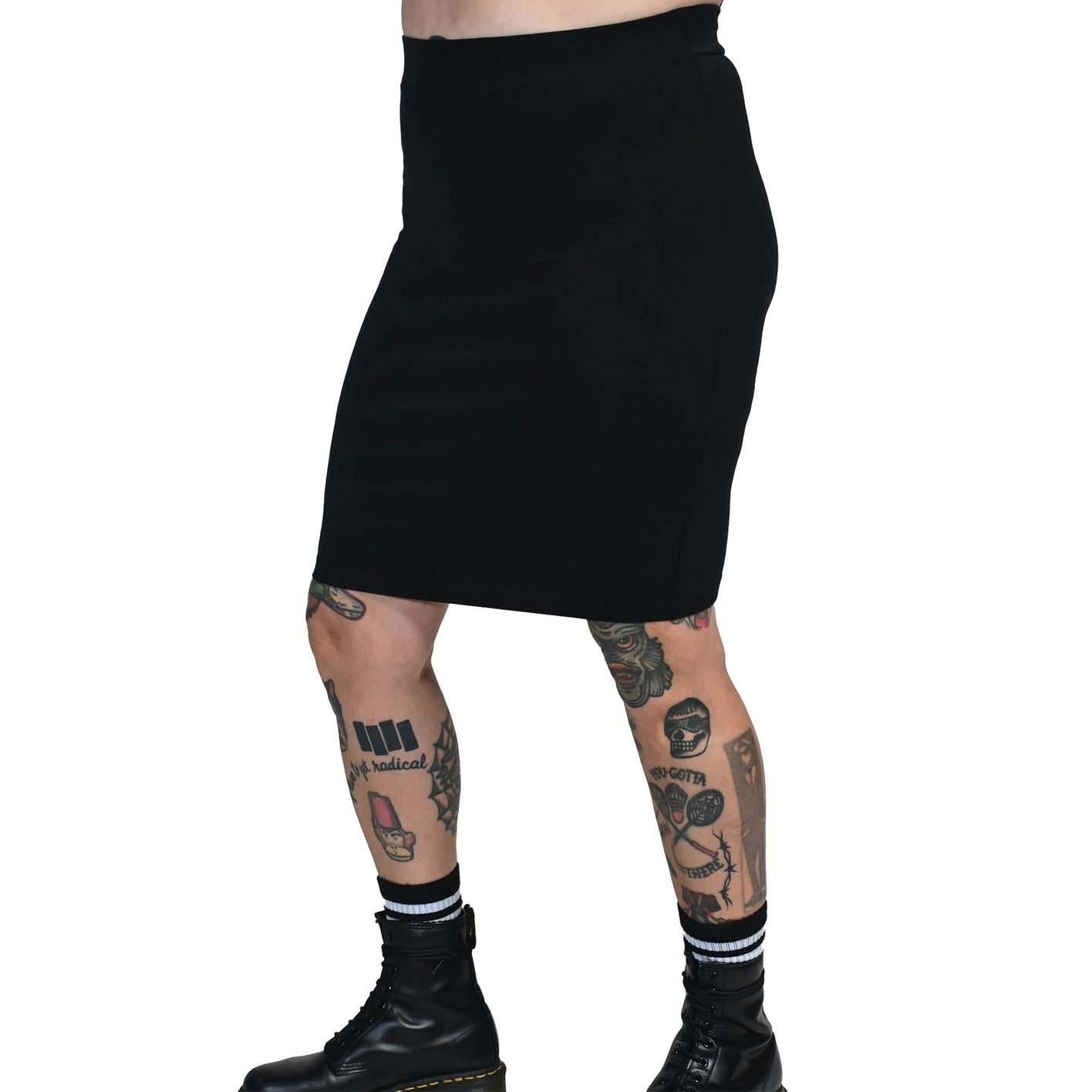 Black Midi Skirt by Sourpuss (XS - 3XL)