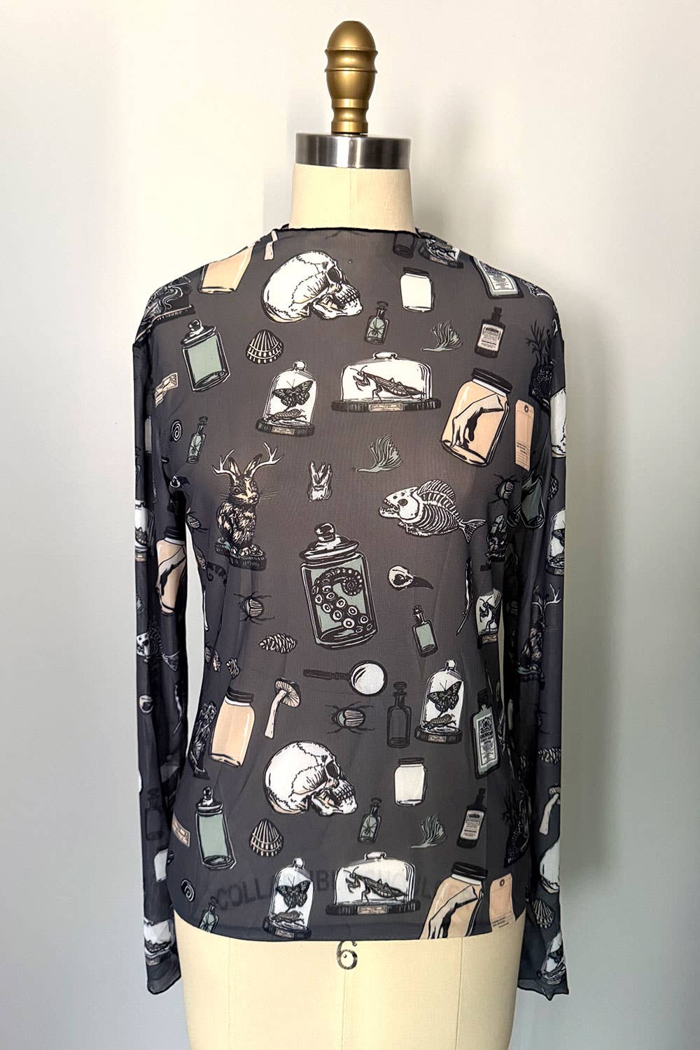 Rare Specimens Oddities Long Sleeve Mesh Top (S - 3XL)