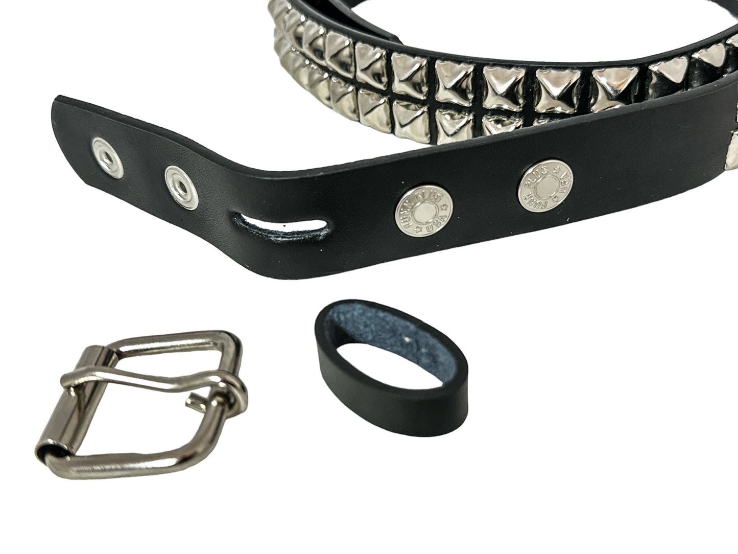 Pyramid Stud Leather Belt (Small - 3XL)