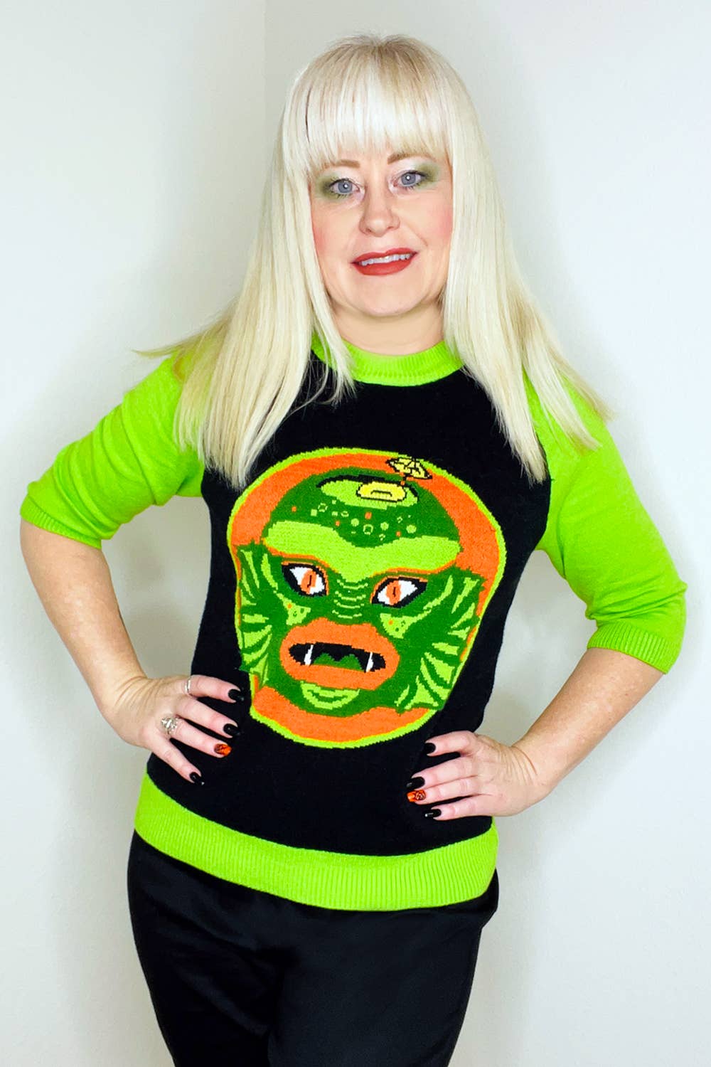 Swamp Creature Tiki Mug Sweater -(Small - 3XL)