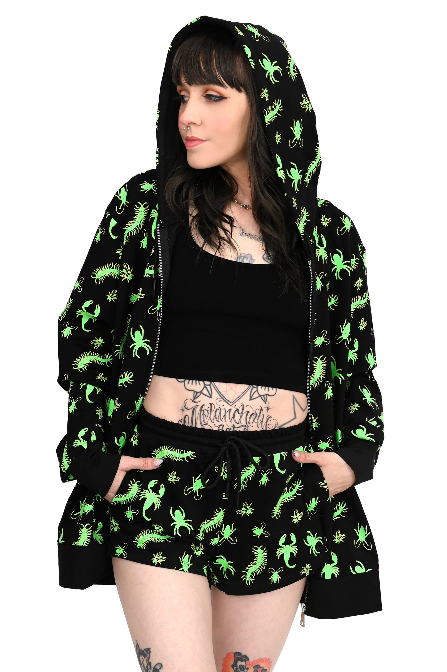 Creepy Crawlers Hoodie - Glow in the Dark! (XS - 4XL)