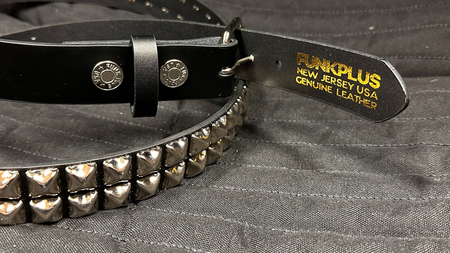 Pyramid Stud Leather Belt (Small - 3XL)