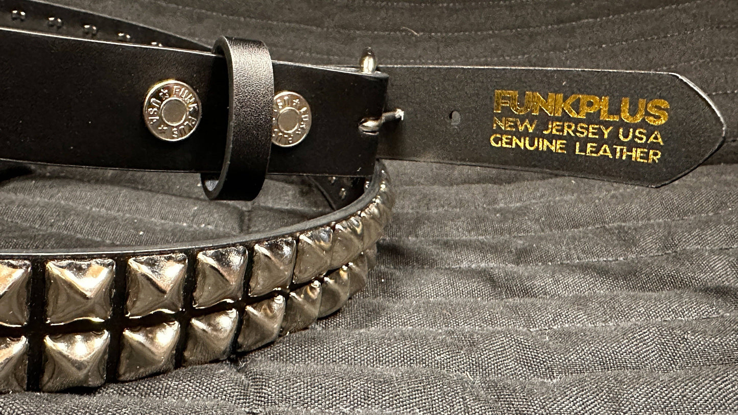 Pyramid Stud Leather Belt (Small - 3XL)