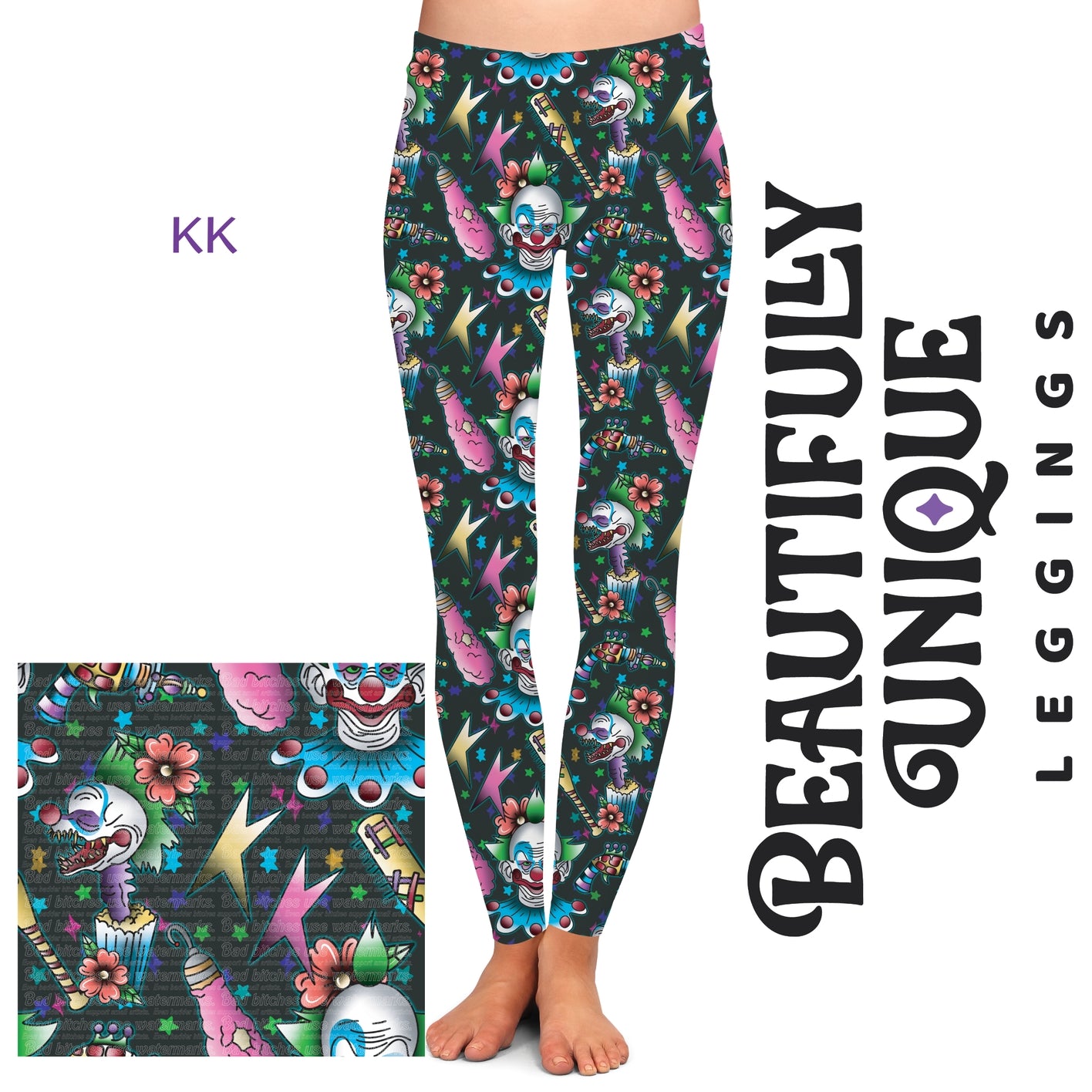Killer Klowns Leggings (Sizes 0 - 24)