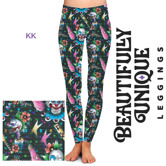 Killer Klowns Leggings (Sizes 0 - 24)