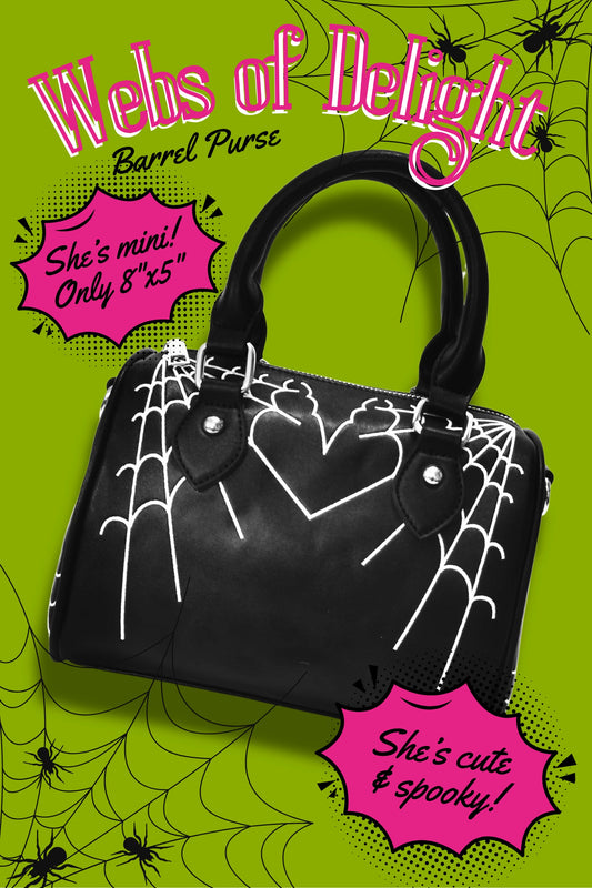 Webs of Delight Mini Bowler Purse