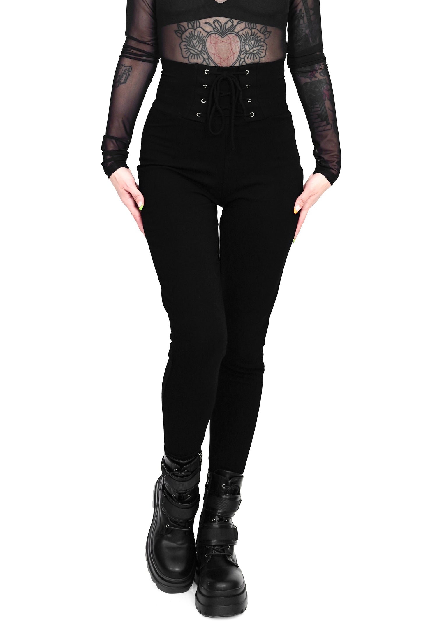 Lace Up Leggings (XS - 4XL)