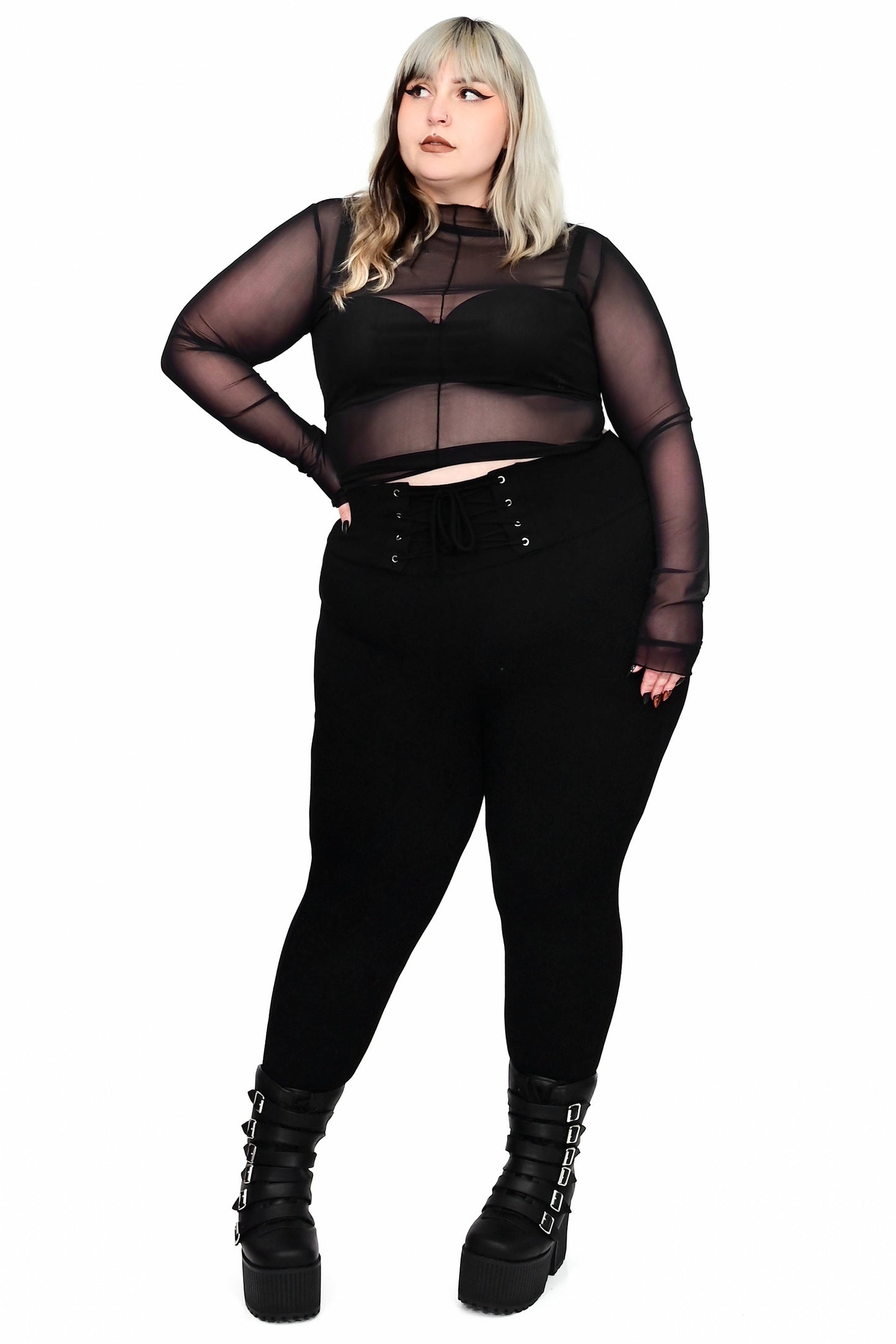 Lace Up Leggings (XS - 4XL)