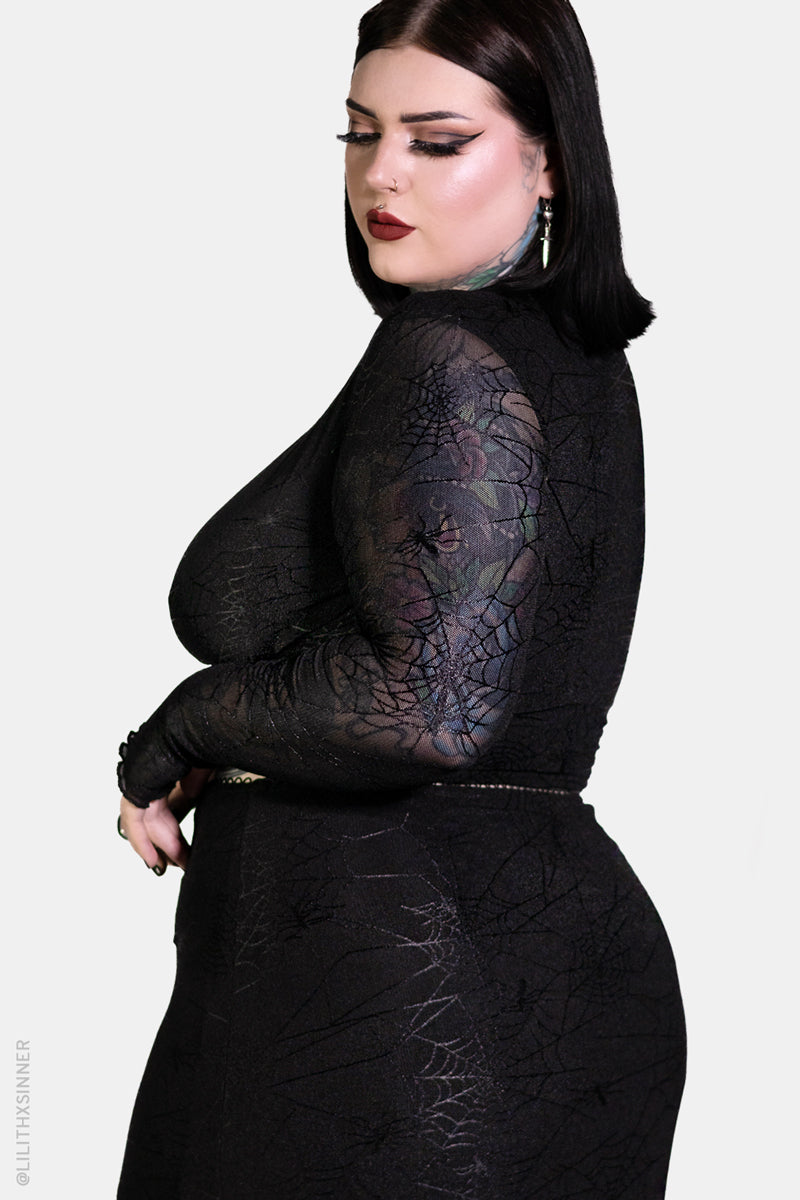 Spinnerette V-Neck Top (XS - 4XL)