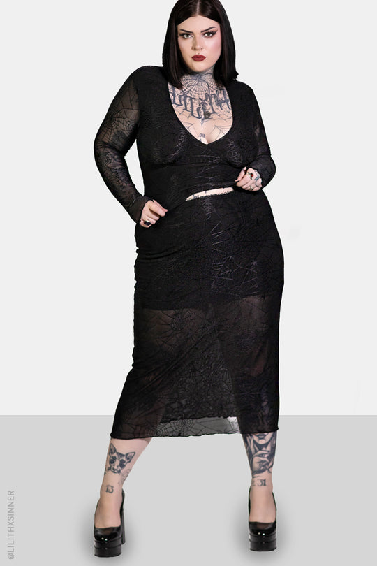 Spinnerette V-Neck Top (XS - 4XL)