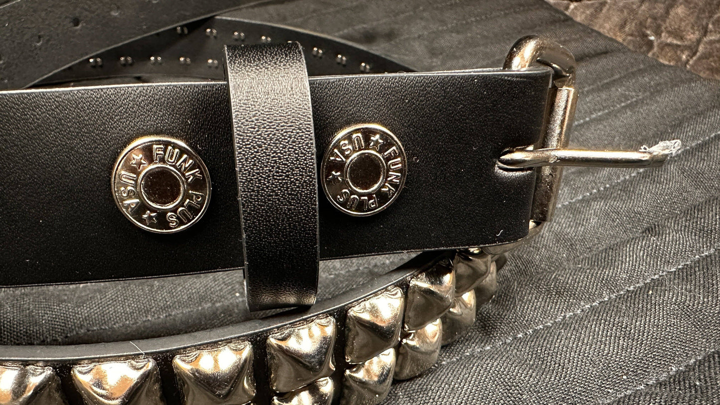 Pyramid Stud Leather Belt (Small - 3XL)
