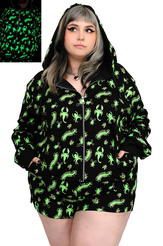 Creepy Crawlers Hoodie - Glow in the Dark! (XS - 4XL)
