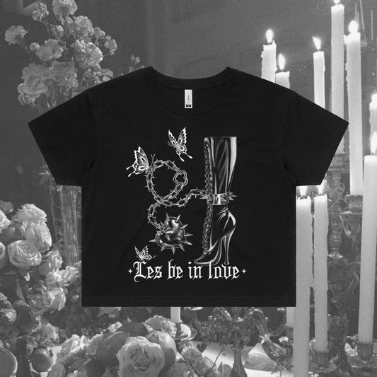 Les Be In Love Crop Tee