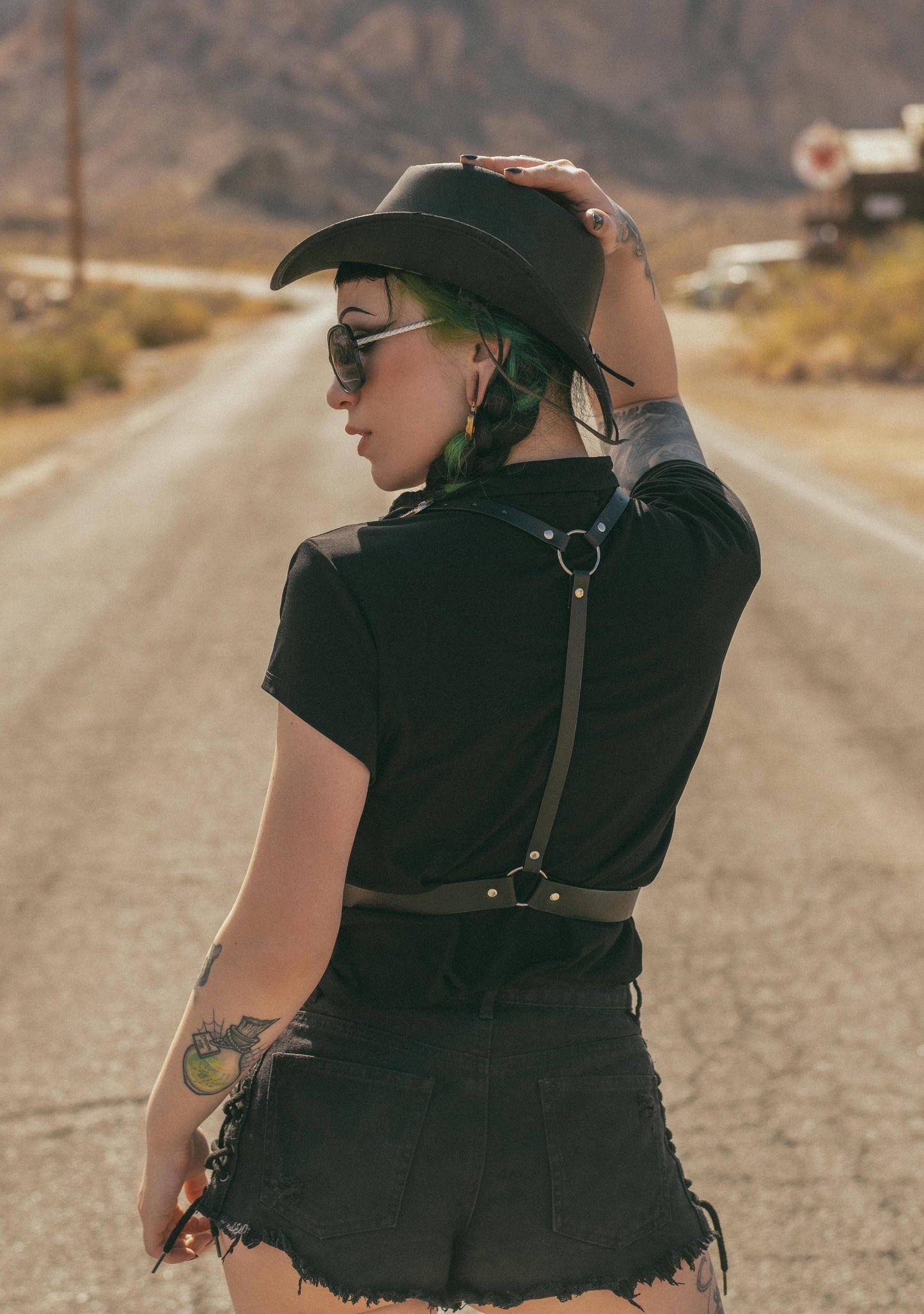 The ‘Sharpshooter’ Western Goth Chain Harness (XS- 5XL)