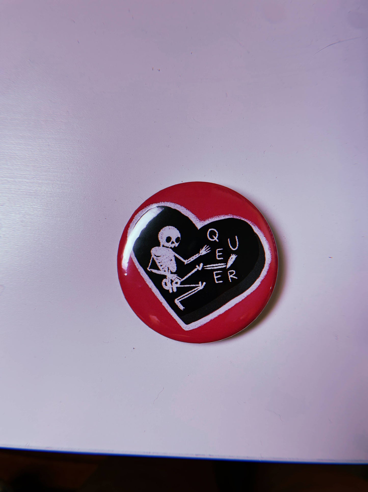 Queer Skeleton 2.25" Pinback Button