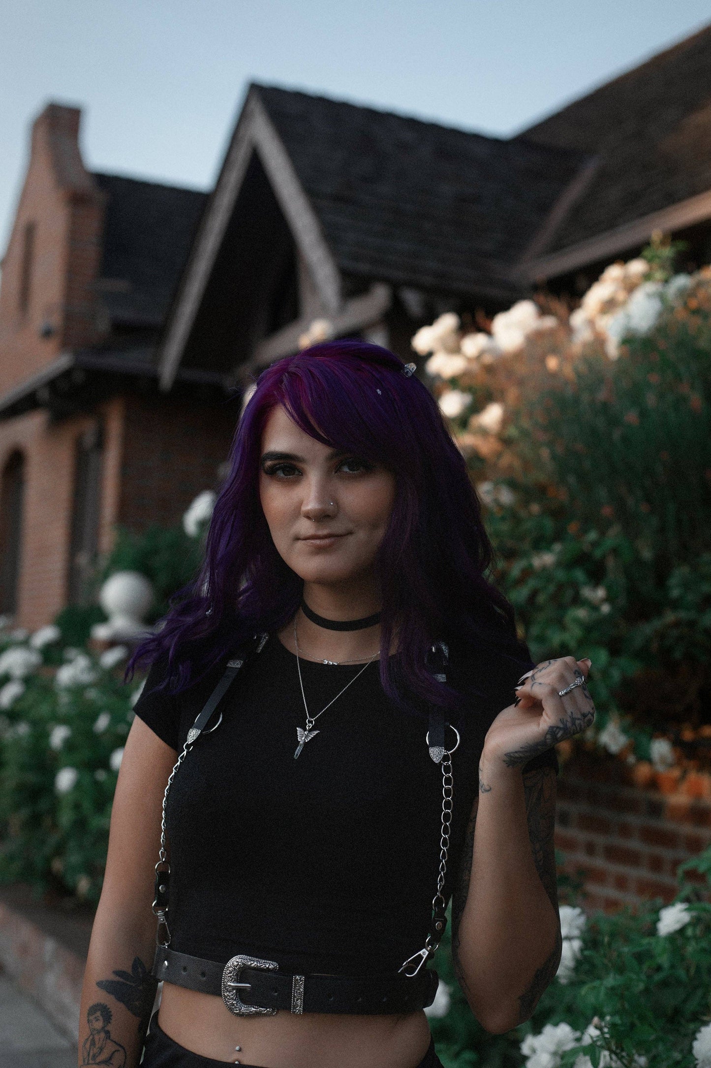 The ‘Sharpshooter’ Western Goth Chain Harness (XS- 5XL)