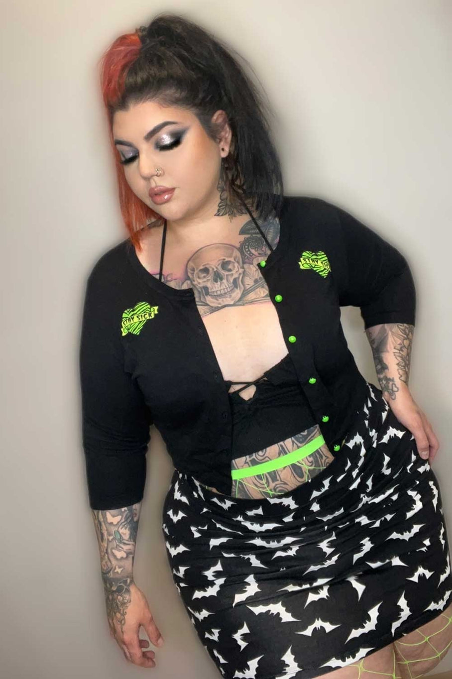 Stay Sick Cropped Cardigan by Sourpuss (XS - XXL)