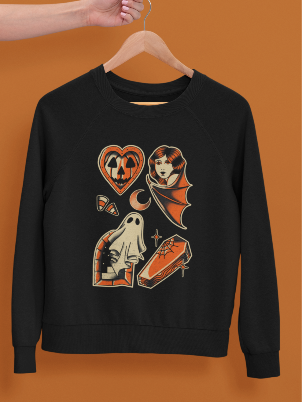 Halloween Tattoo Flash Art Sweatshirt (SM - 5XL)