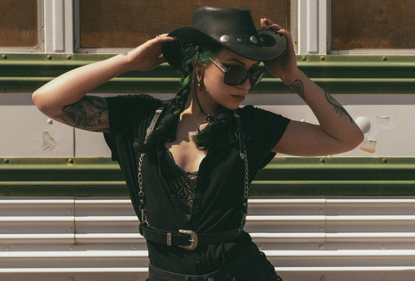 The ‘Sharpshooter’ Western Goth Chain Harness (XS- 5XL)