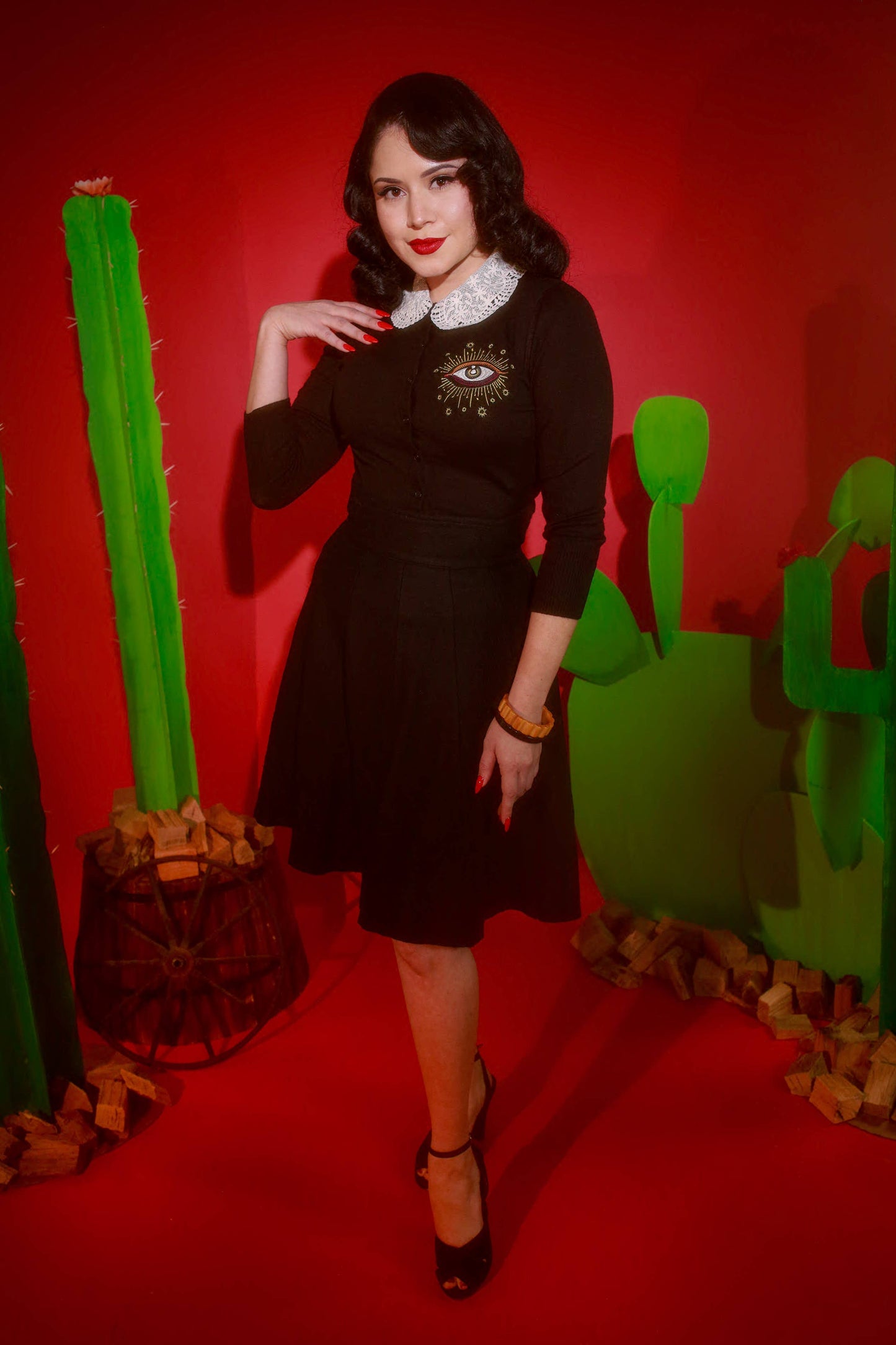 Third Eye Cardigan in Black (S - 3XL)