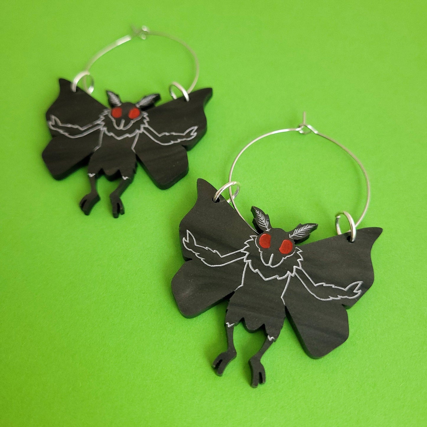 Mothman Earrings