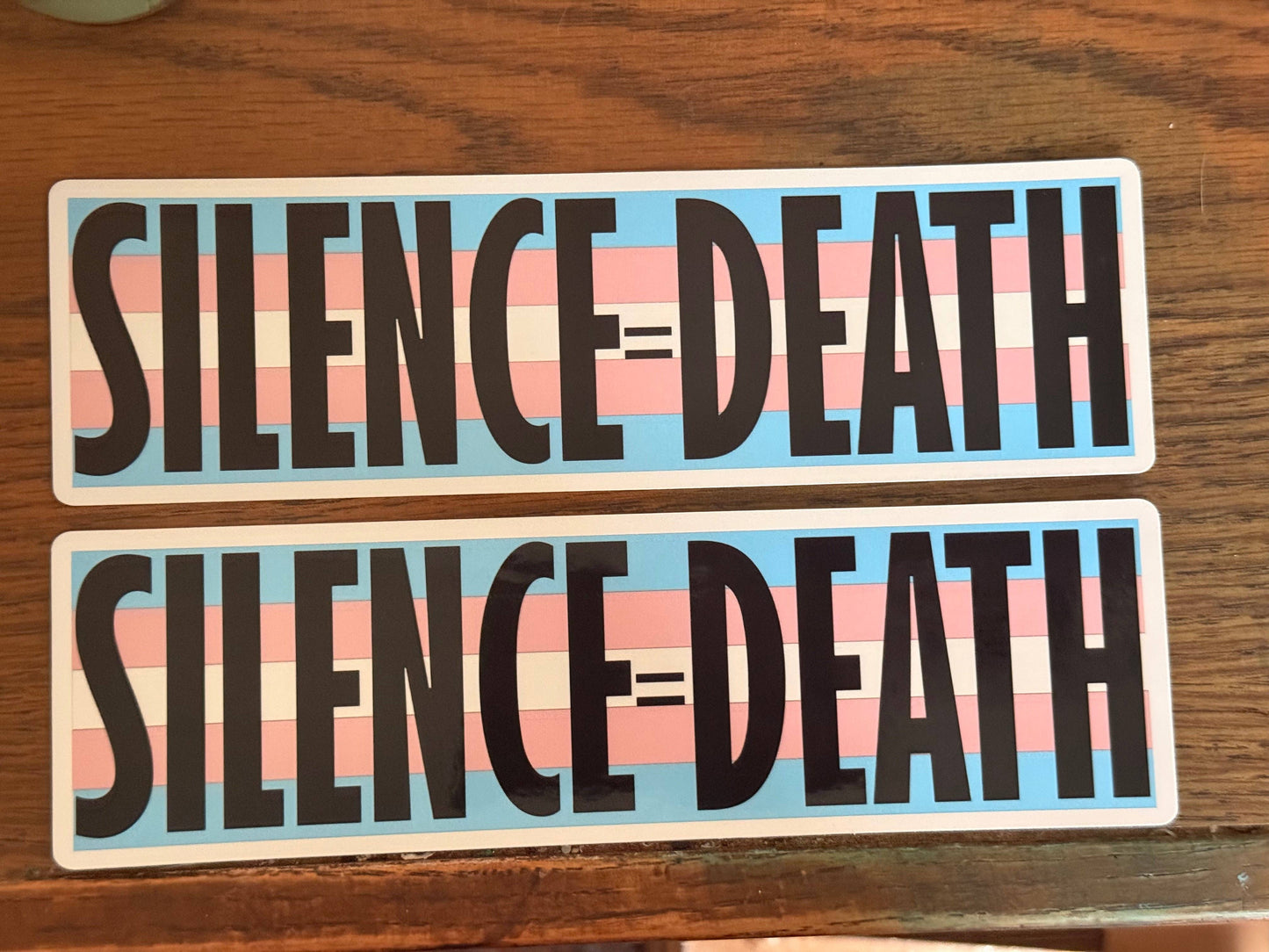 Silence = Death Bumper Sticker