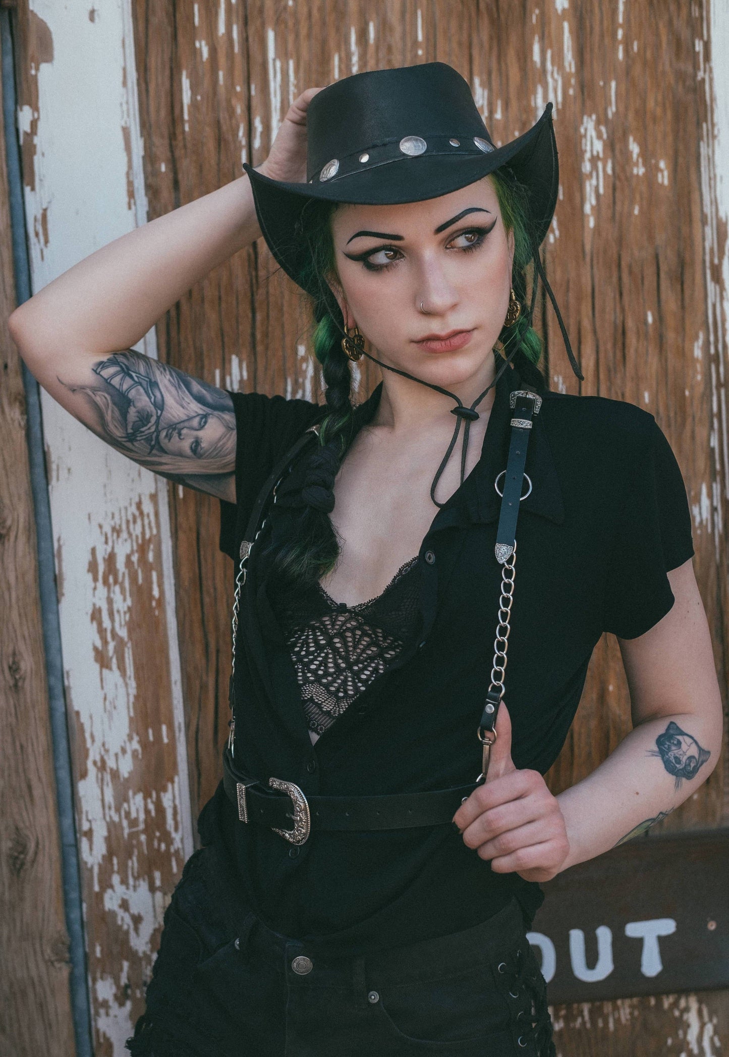 The ‘Sharpshooter’ Western Goth Chain Harness (XS- 5XL)