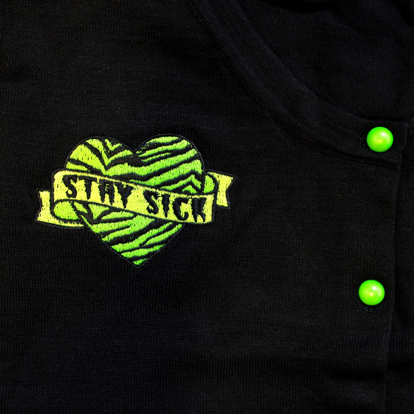 Stay Sick Cropped Cardigan by Sourpuss (XS - XXL)