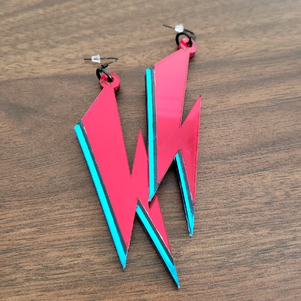 David Bowie Lightning Bolt Earrings