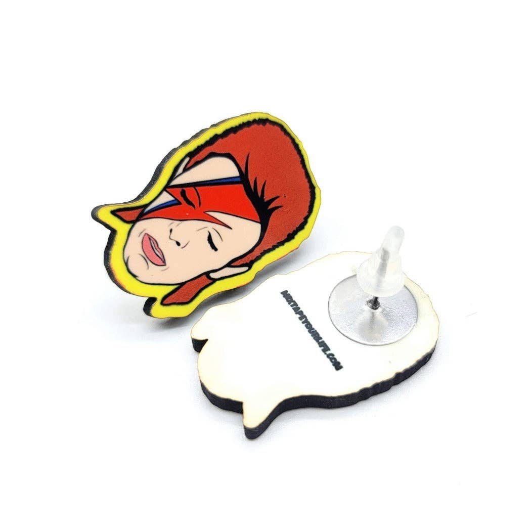 Aladdin Sane David Bowie Stud Earrings