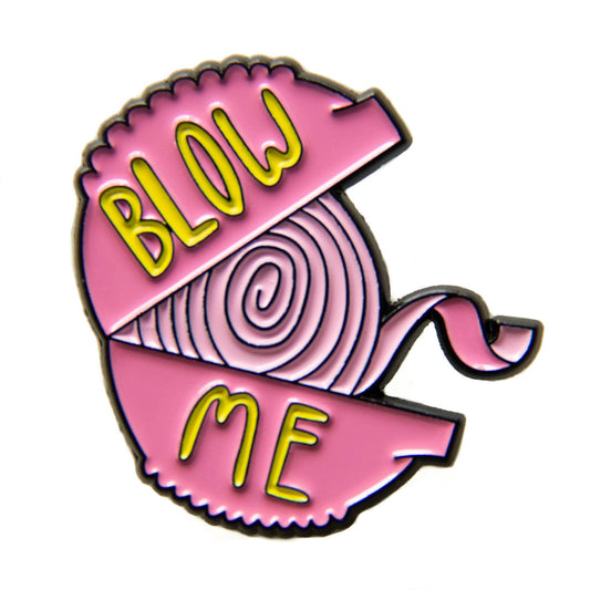 "Blow Me" Bubble Gum Enamel Pin