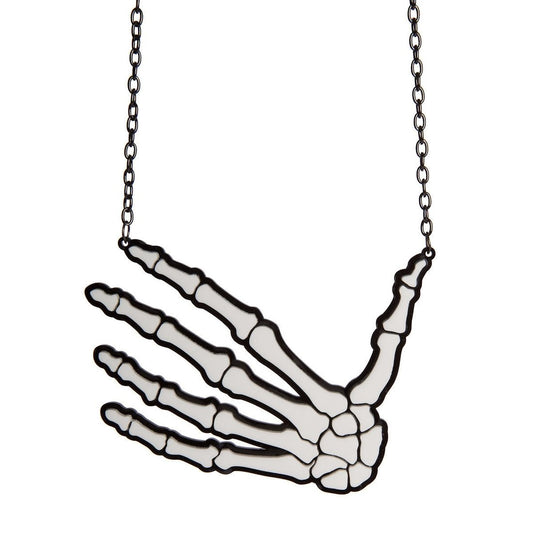 Skeleton Hand Necklace