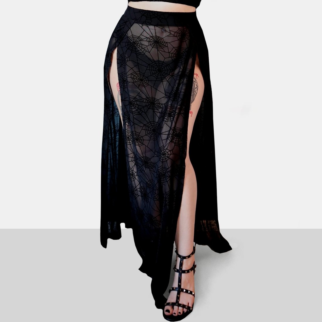 Spider Web Mesh M-Line Skirt (XSmall - 4XL)