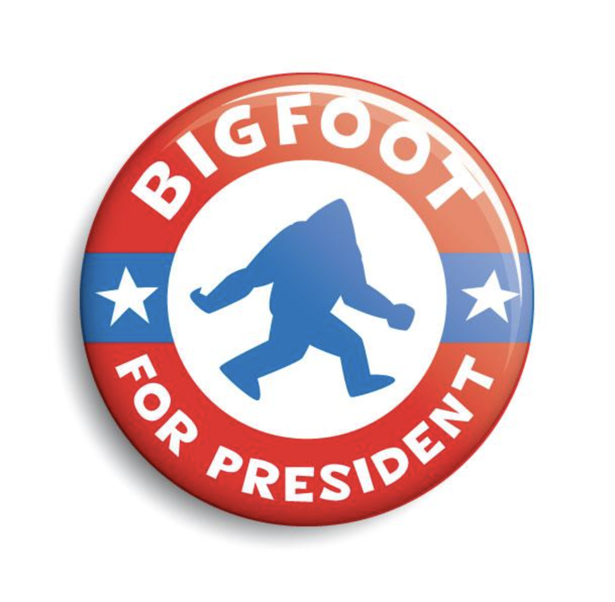 Bigfoot for President Campaign Button