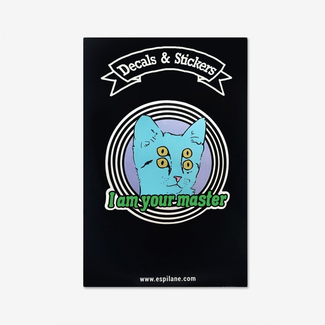 I'm Your Master Hypnotic Cat Vinyl Decal