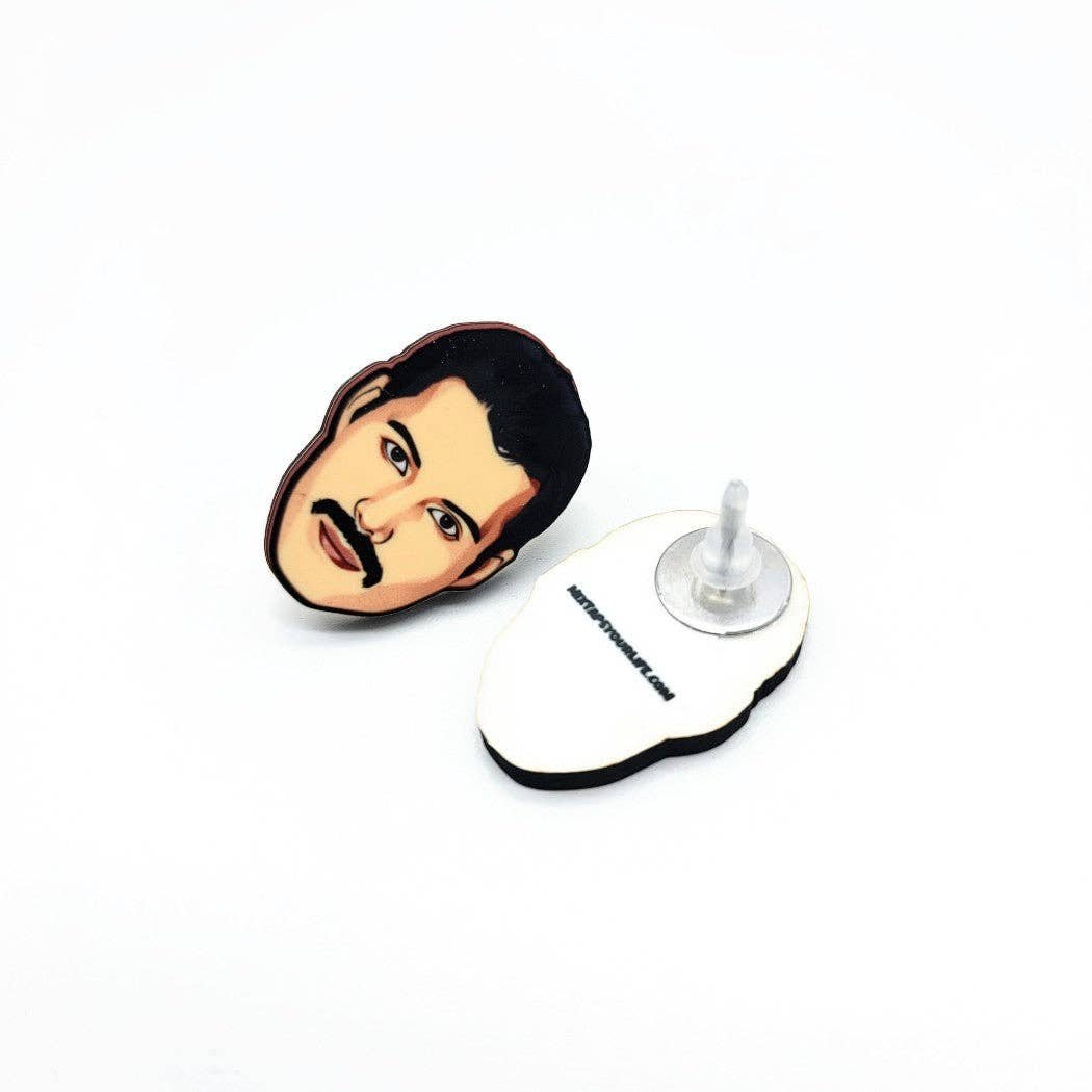 Freddie Mercury Stud Earrings
