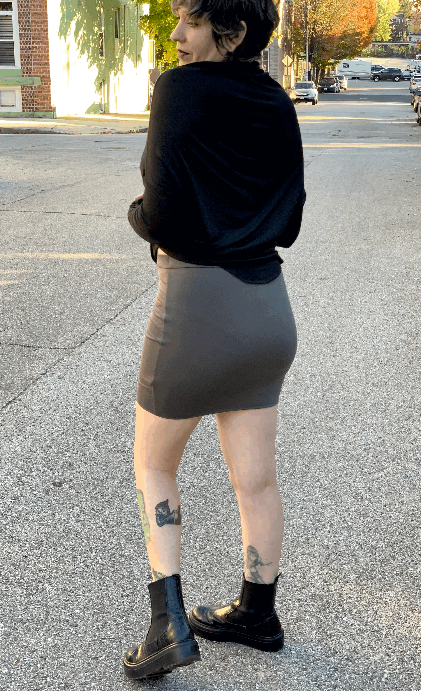 The Most Essential Mini Skirt in Slate