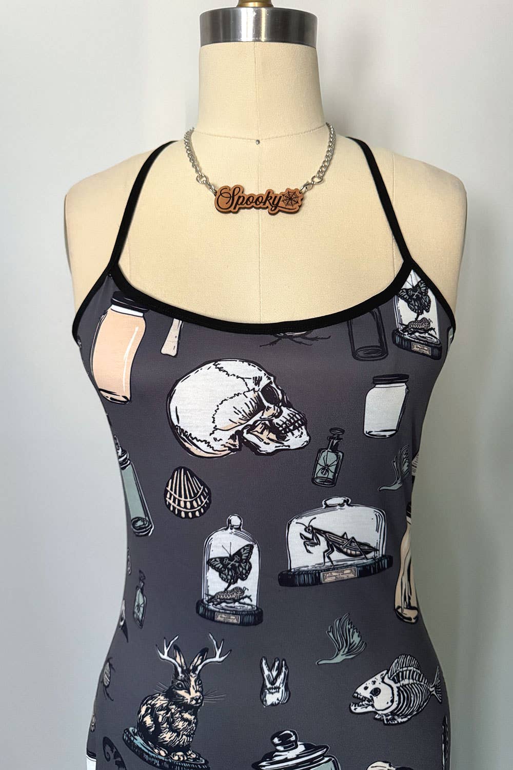 Rare Specimens Oddities Print Slip Dress (SM - 2XL)