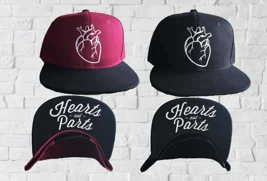 Hearts Not Parts Unisex Snapback Hat