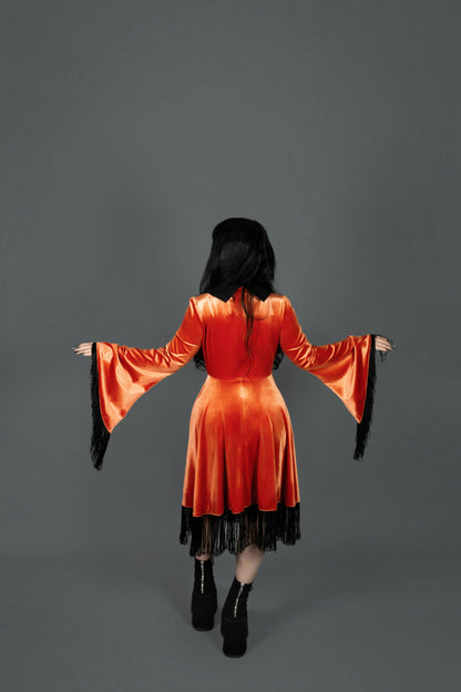 Orange Hex Dress (XS - 4XL)