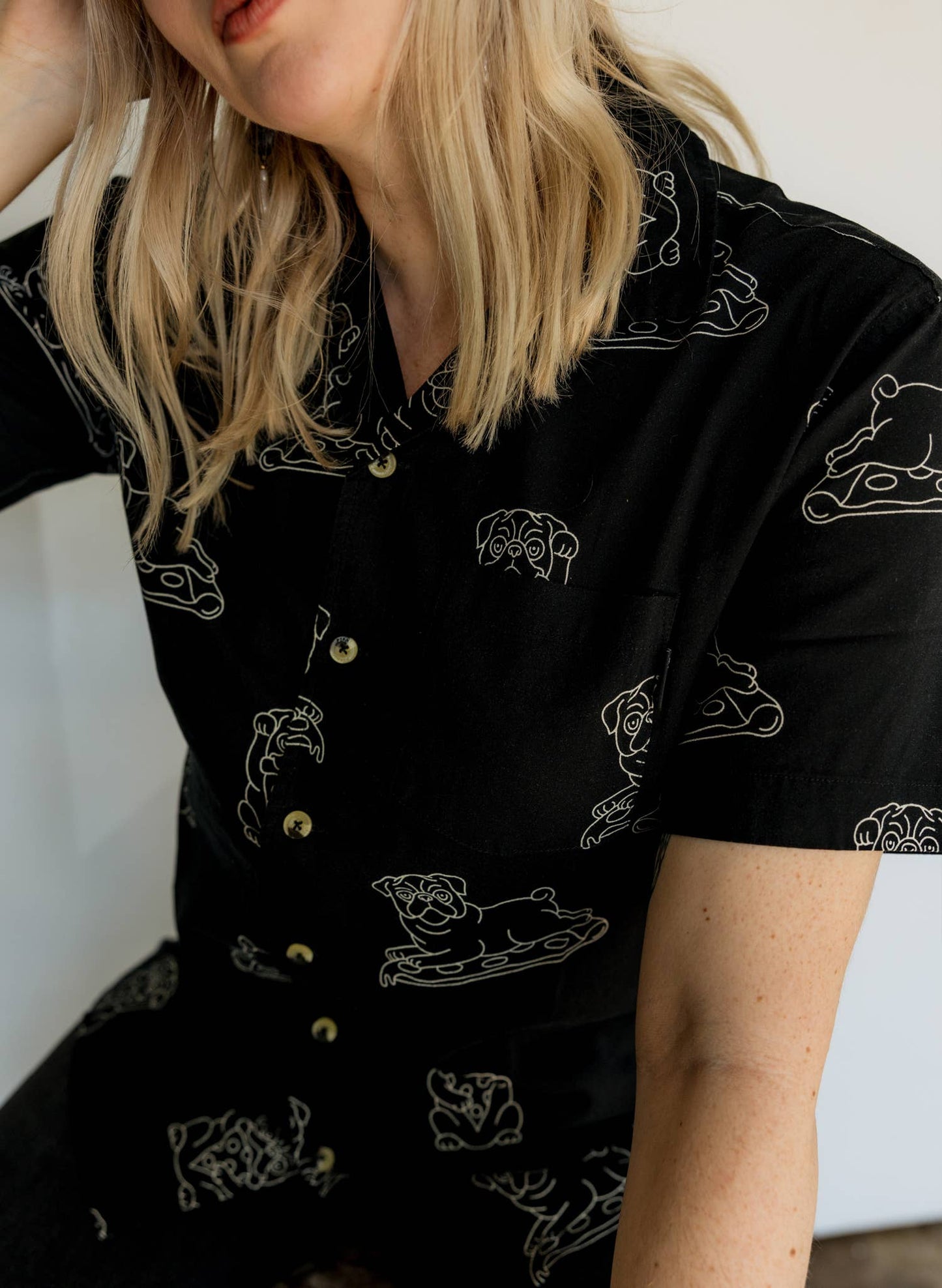 Duncan the Pug Button-Up (XS - 3XL)